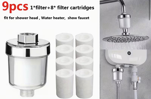 Shower head filter set 9pc - shower,
