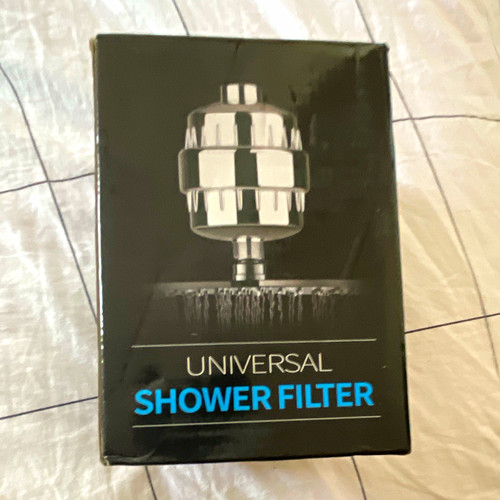 Chrome shower filter - chrome,