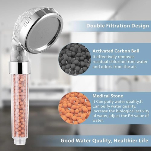 Ionic shower head high - high, low